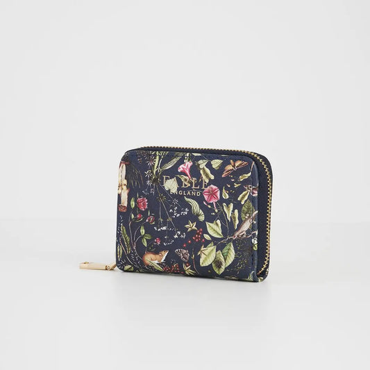 Wolf Garden Navy Zip Wallet Small