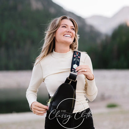 Shoulder Sling Bag - Luxurious Black