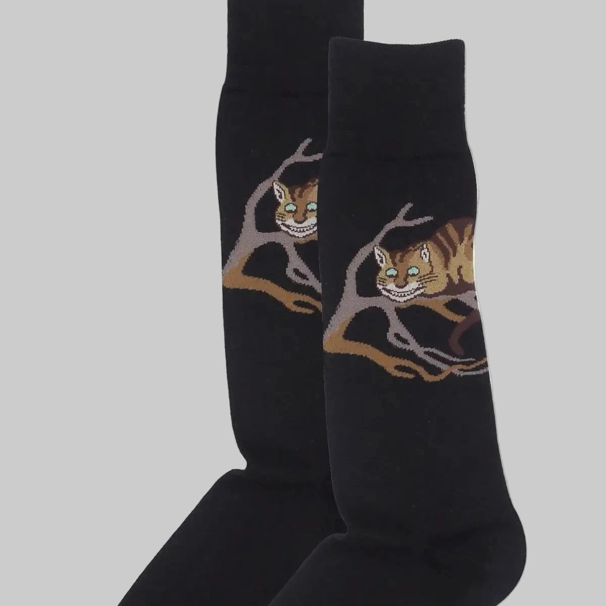 Men's Luxury Cotton Socks, Alice's in Wonderland Cheshire Cat