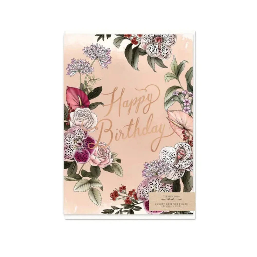 Typoflora - Happy Birthday