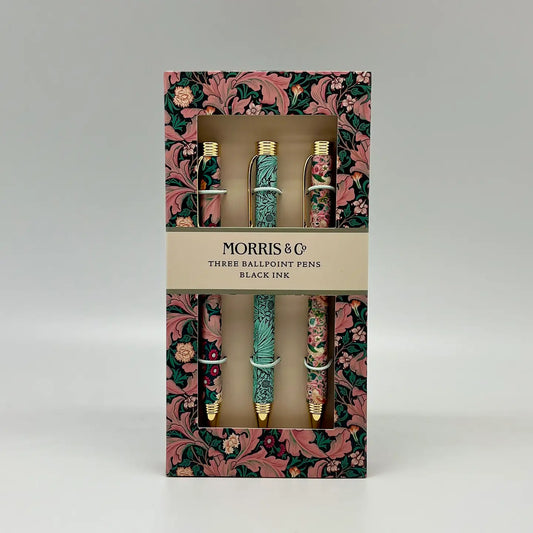 William Morris Pink Botanical Set of Pens