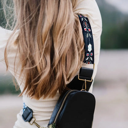 Shoulder Sling Bag - Luxurious Black