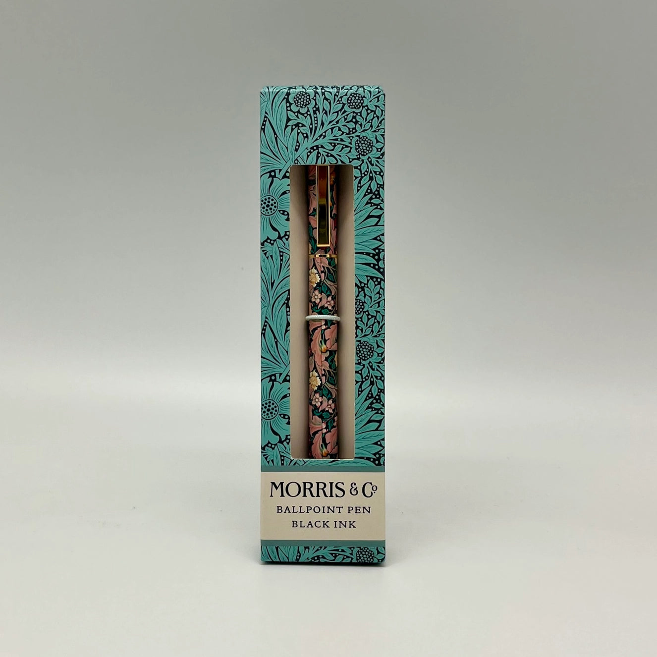 William Morris Gift Box Pen Stationery Pink Green