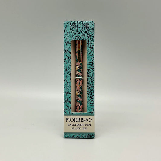 William Morris Gift Box Pen Stationery Pink Green