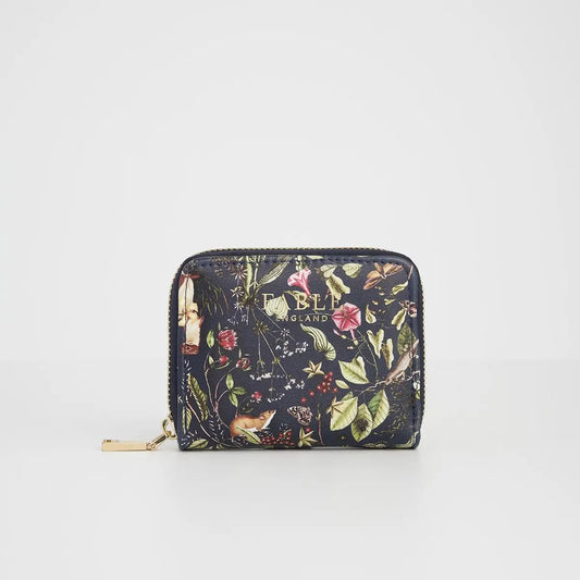 Wolf Garden Navy Zip Wallet Small