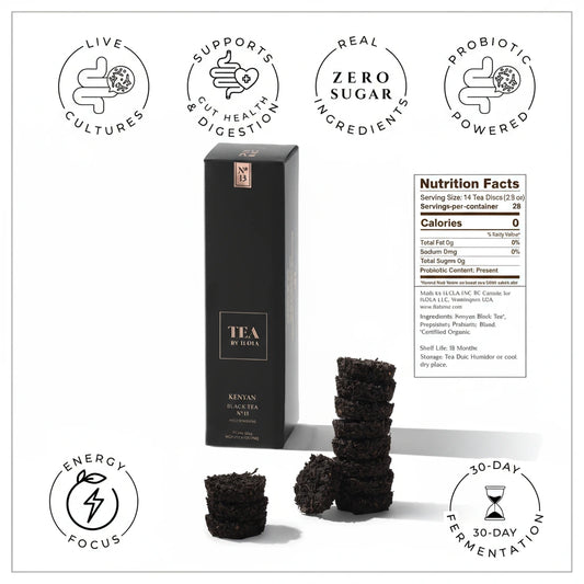 Kenyan No. 13 Bold Single Origin Probiotic Black Tea Discs