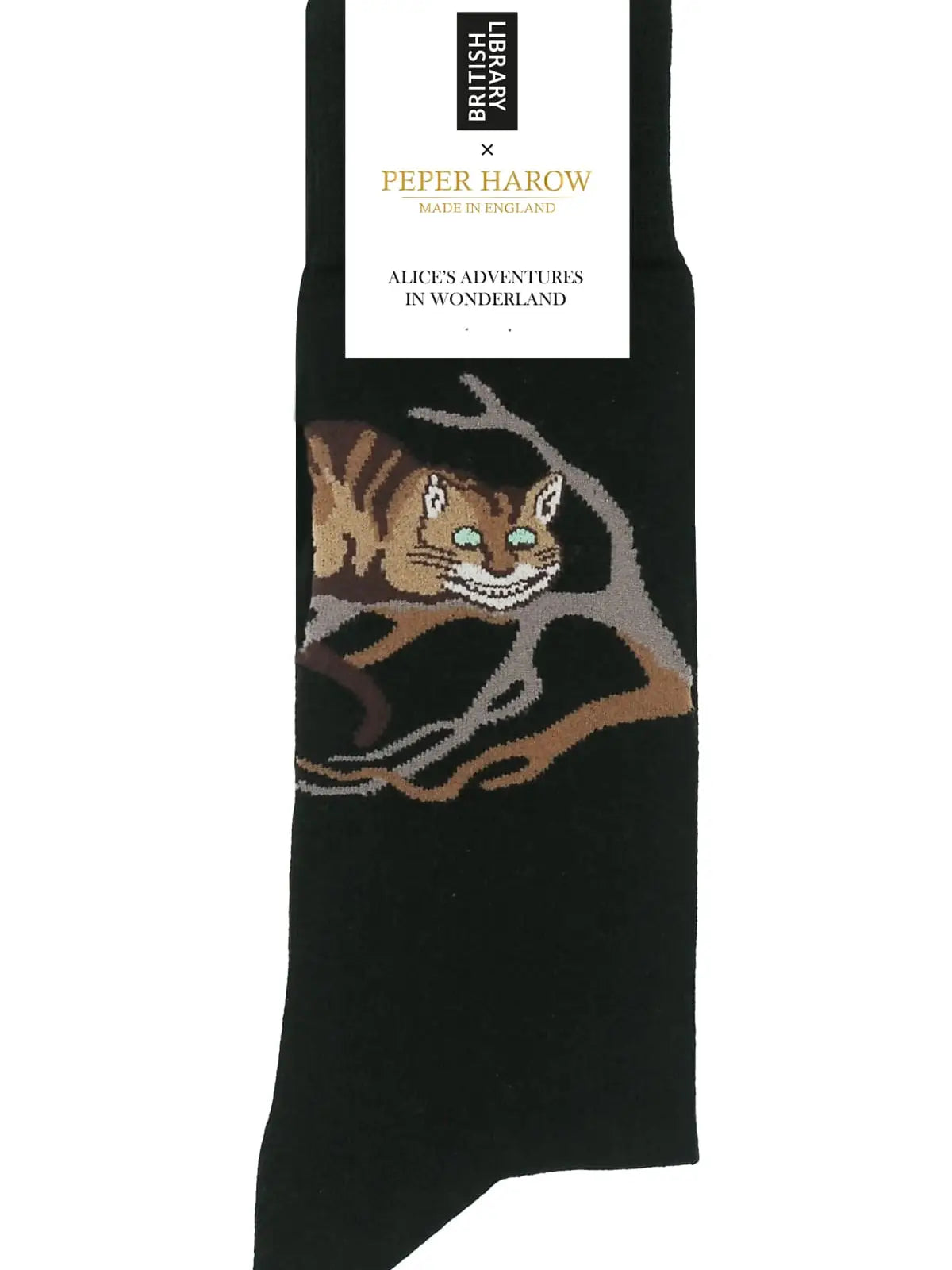 Men's Luxury Cotton Socks, Alice's in Wonderland Cheshire Cat