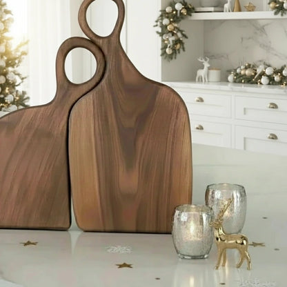 Premium Walnut Cutting Board, Cozy Combo