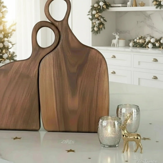 Premium Walnut Cutting Board, Cozy Combo