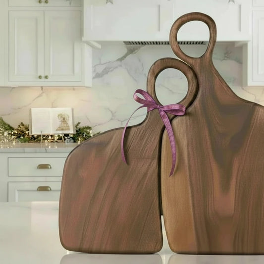 Premium Walnut Cutting Board, Cozy Combo